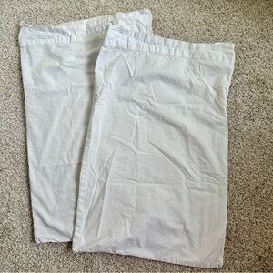 Pottery Barn Kids White Toddler Pillowcases Organic Cotton Set of 2